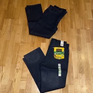 2 Pair Vtg NOS Wrangler Cowboy Cut Slim Fit Jeans 0936DEN Men Rigid Indigo 36x32